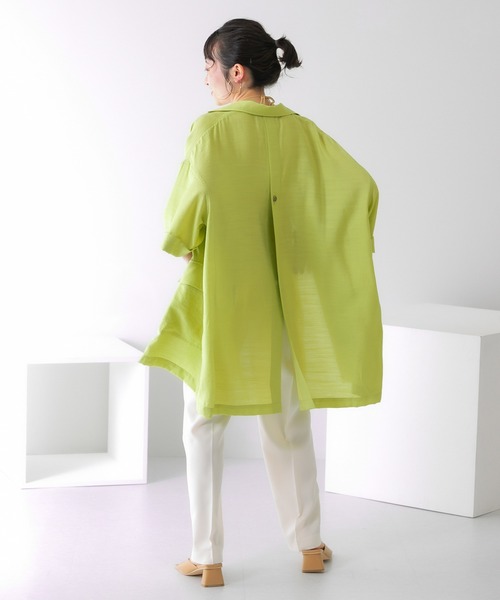 KBF（ケイビーエフ）の「illi　ワンタックセンタープレスパンツ（その他パンツ・レディース・アイボリー/チャコールグレー/ブルー・34/36/38）」の5枚目の写真