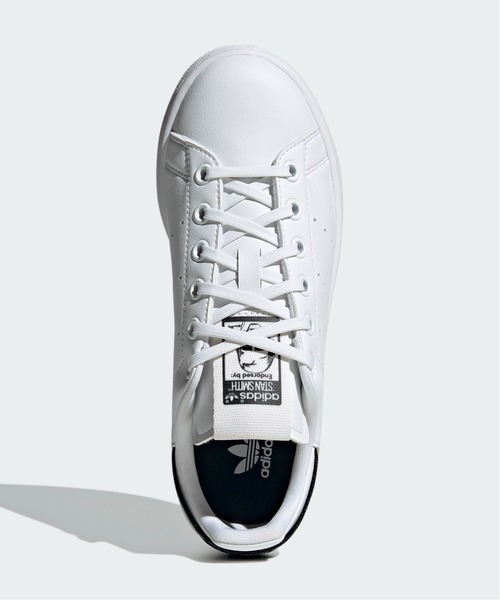adidas（アディダス）の「スタンスミス [Stan Smith] アディダスオリジナルス (キッズ/子供用)（スニーカー・キッズ・ホワイト×ブラック・22.5cm/23.5cm/24.5cm/25.5cm/23.0cm/24.0cm/25.0cm/22.0cm）」の5枚目の写真