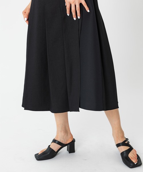 UNITED TOKYO（ユナイテッドトウキョウ）の「ネオリネンワンピース（ワンピース・レディース・ブラック/ベージュ/パープル/ミント・1）」の15枚目の写真