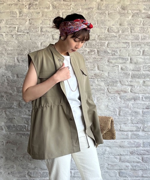 90s OLD ベスト サファリシャツベスト GAP コットン サファリ ベスト M