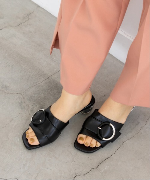 RANDA（ランダ）の「変形ヒールミュールサンダル（サンダル・レディース・ブラック/ベージュ/アイボリー・LL/S/M/L）」の15枚目の写真