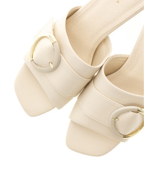 RANDA（ランダ）の「変形ヒールミュールサンダル（サンダル・レディース・ブラック/ベージュ/アイボリー・LL/S/M/L）」の12枚目の写真