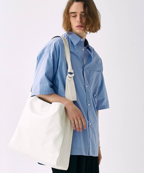 シンセティックレザー リングバックルショルダーバッグ EMMA CLOTHES