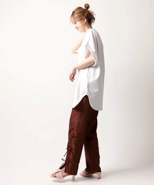 JOINT WORKS(ジョイントワークス)の「【ALORE/アローレ】ルーズTシャツ(Tシャツ/カットソー・レディース・ホワイト/パープル/ブラック系その他・FREE)」の9枚目の写真
