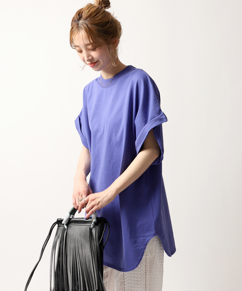 JOINT WORKS(ジョイントワークス)の「【ALORE/アローレ】ルーズTシャツ(Tシャツ/カットソー・レディース・ホワイト/パープル/ブラック系その他・FREE)」の13枚目の写真