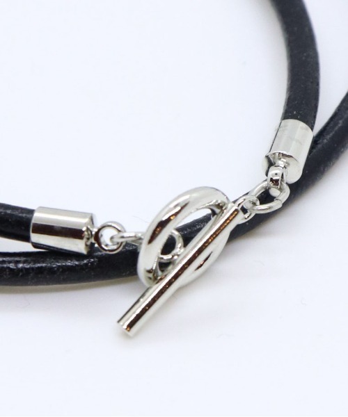 FACTOTUM（ファクトタム）の「【FACTOTUM】レザーコード2連ブレスレット（ブレスレット・メンズ・ブラック/ブラウン・FREE）」の4枚目の写真