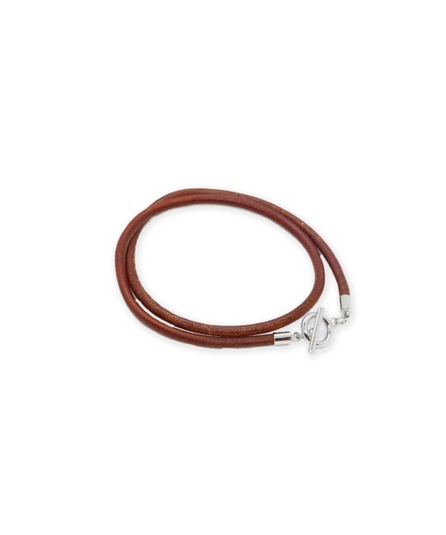 FACTOTUM（ファクトタム）の「【FACTOTUM】レザーコード2連ブレスレット（ブレスレット・メンズ・ブラック/ブラウン・FREE）」の5枚目の写真