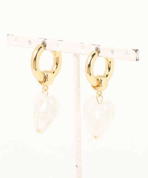 TIMELESS&THREE（タイムレスアンドスリー）の「2wayハートピアス（ピアス（両耳用）・レディース・ブルー/ターコイズブルー/グリーン/レッド/ホワイト/ライトグリーン/ピンク/ダークブルー/レッド系その他・FREE）」の13枚目の写真