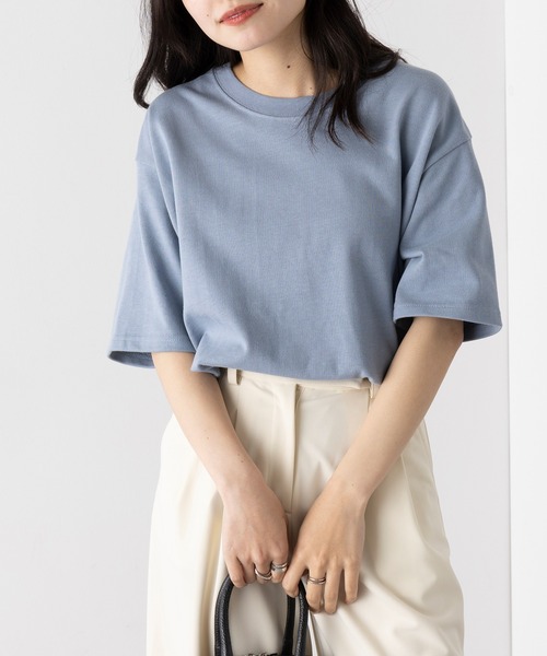 LIFEMAX(ライフマックス)の「【LIFEMAX】10.2オンススーパーヘビーウェイトTシャツ コットン半袖無地T 綿 厚手 MS1156(Tシャツ/カットソー・メンズ・ブラック/グレー/グレイッシュベージュ/ホワイト/ベージュ/サックスブルー・L/S/XL/M)」の6枚目の写真