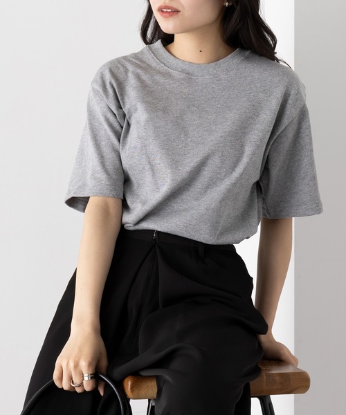 LIFEMAX(ライフマックス)の「【LIFEMAX】10.2オンススーパーヘビーウェイトTシャツ コットン半袖無地T 綿 厚手 MS1156(Tシャツ/カットソー・メンズ・ブラック/グレー/グレイッシュベージュ/ホワイト/ベージュ/サックスブルー・L/S/XL/M)」の21枚目の写真