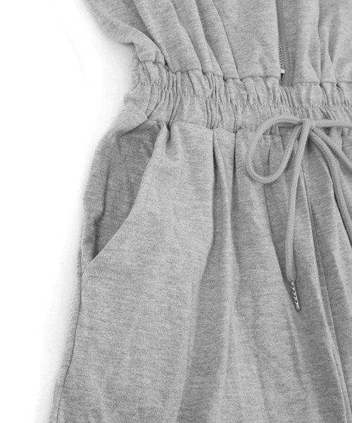 Figments（フィグメンツ）の「カットロンパース（サロペット/オーバーオール・レディース・ブラック/グレー・FREE）」の7枚目の写真