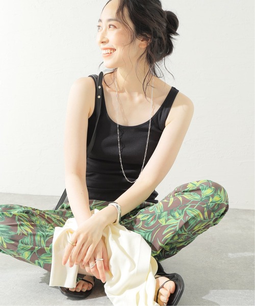 Spick & Span（スピックアンドスパン）の「Silk Staple Cotton テレコタンク（タンクトップ・レディース・ブラック/ホワイト/モカ・FREE）」の17枚目の写真