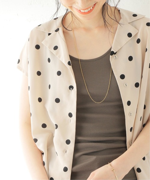 Spick & Span（スピックアンドスパン）の「Silk Staple Cotton テレコタンク（タンクトップ・レディース・ブラック/ホワイト/モカ・FREE）」の20枚目の写真