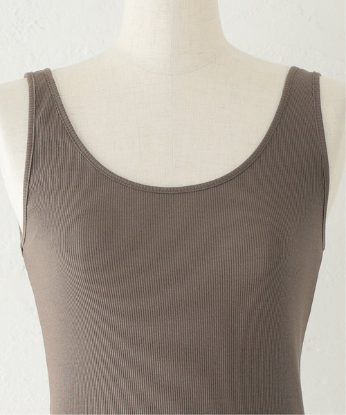 Spick & Span（スピックアンドスパン）の「Silk Staple Cotton テレコタンク（タンクトップ・レディース・ブラック/ホワイト/モカ・FREE）」の13枚目の写真