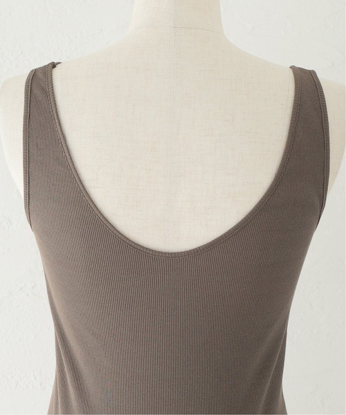 Spick & Span（スピックアンドスパン）の「Silk Staple Cotton テレコタンク（タンクトップ・レディース・ブラック/ホワイト/モカ・FREE）」の8枚目の写真