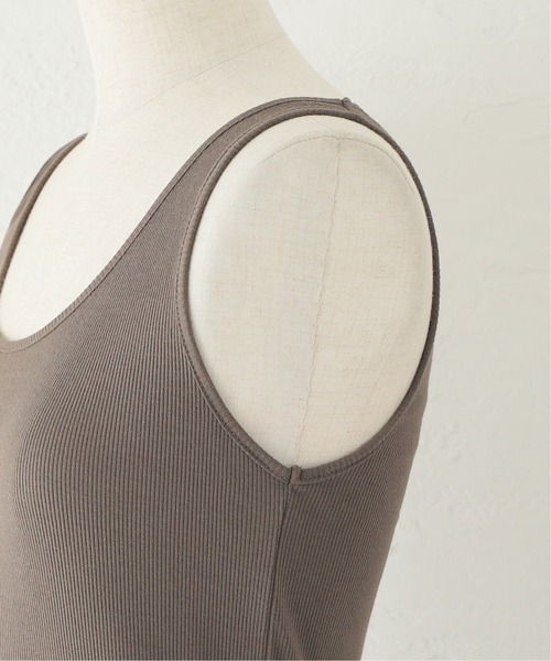 Spick & Span（スピックアンドスパン）の「Silk Staple Cotton テレコタンク（タンクトップ・レディース・ブラック/ホワイト/モカ・FREE）」の21枚目の写真