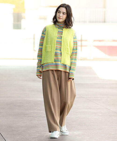 BEAMS BOY（ビームスボーイ）の「BEAMS BOY / チャイナボタン ベスト（ベスト・レディース・オフホワイト/サックスブルー/イエロー系その他3・ONE SIZE）」の10枚目の写真