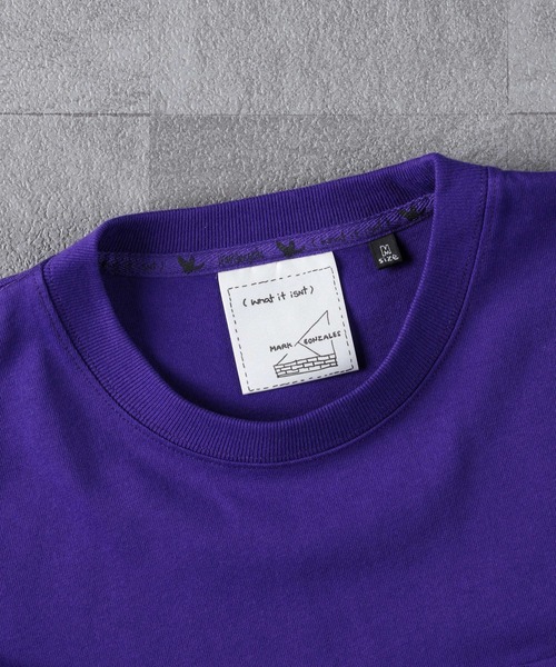 （What it isNt）ART BY MARKGONZALES（ワットイットイズント）の「【(What it isNt)】ワンポイントプリントＴ（Tシャツ/カットソー・メンズ・ホワイト/パープル/ケリーグリーン/ブラック/オレンジ・S/L/XL/M）」の12枚目の写真