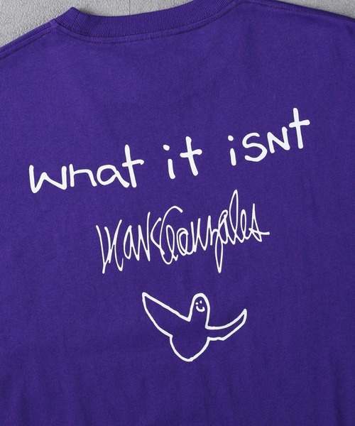 （What it isNt）ART BY MARKGONZALES（ワットイットイズント）の「【(What it isNt)】ワンポイントプリントＴ（Tシャツ/カットソー・メンズ・ホワイト/パープル/ケリーグリーン/ブラック/オレンジ・S/L/XL/M）」の14枚目の写真