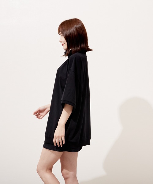 VIBGYOR(ヴィブジョー)の「ハーフZIP 刺繍 半袖 Hi/N(BEY)(Tシャツ/カットソー・メンズ・ロイヤルブルー/ブラック/アッシュグレー・MEDIUM/LARGE)」の9枚目の写真