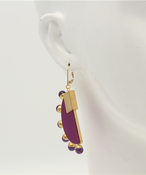 mame（マメ）の「mame  アメジストピアス（ピアス（両耳用）・レディース・パープル・FREE）」の5枚目の写真