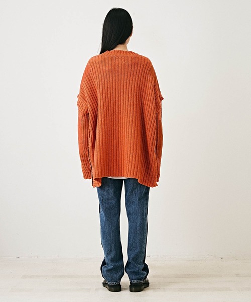 TOBILA（トビラ）の「11オンスデニムリメイク風ストレートパンツ（デニムパンツ・レディース・ブラック/インディゴブルー・M/L）」の15枚目の写真