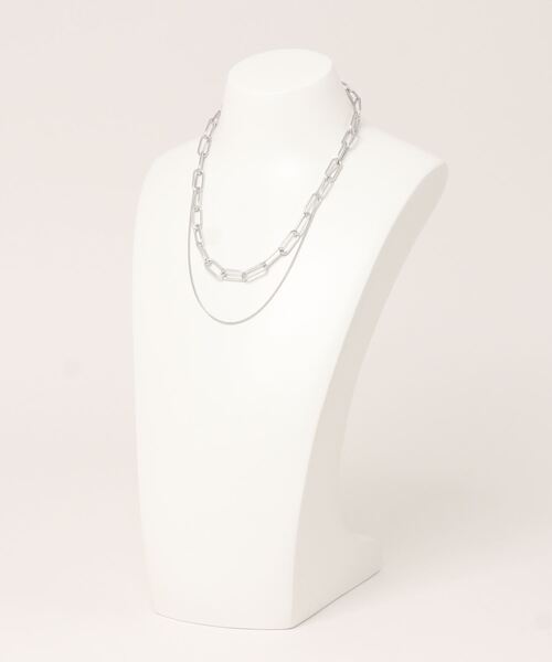 reca（レカ）の「ダブルチェーンネックレス（ネックレス・レディース・シルバー/ゴールド・ONE SIZE）」の13枚目の写真