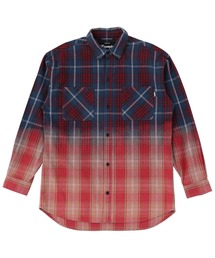 EXAMPLE CHECK CANVAS BLEACHING L/S SHIRTS