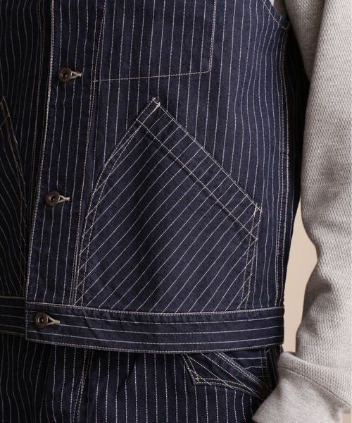 schott（ショット）の「【直営店限定】Schott/ショット/OLD HICKORY DENIM VEST/オールドヒッコリー ベスト（ベスト・メンズ・ブラック/その他4・M/L/2XL/XL）」の10枚目の写真