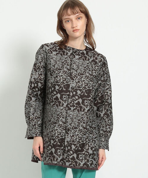 maturely / Flower Jacquard Fringe Jacketを使った人気ファッション