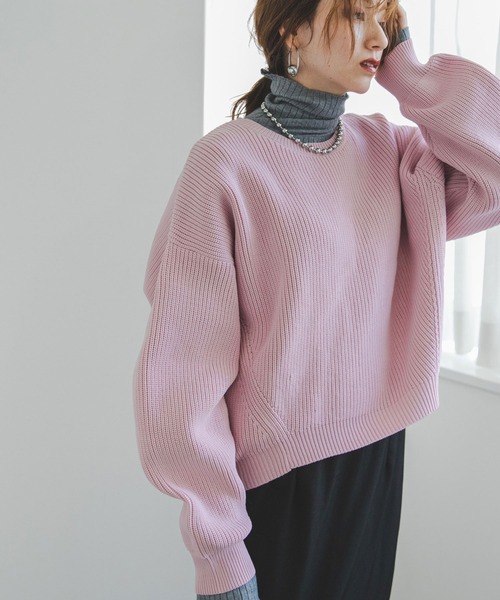 Damir Doma 変形ニット セール】変形アーム前後差カラフルダンボールニット（ニット