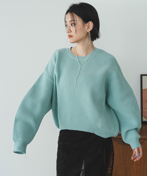 Damir Doma 変形ニット セール】変形アーム前後差カラフルダンボールニット(ニット