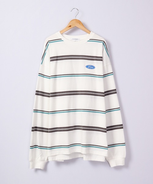 SUGGESTION ボーダー　ロンT SUGGESTION tシャツ レトロ マルチボーダーロングTシャツ メンズ