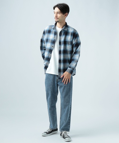 BAYFLOW（ベイフロー）の「ソフトネルチェックシャツ（シャツ/ブラウス・メンズ・ブラック/レッド/オフホワイト/イエロー/ブルー/グリーン・MEDIUM/LARGE）」の15枚目の写真