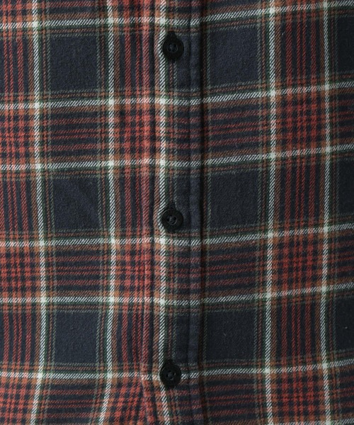 BAYFLOW（ベイフロー）の「ソフトネルチェックシャツ（シャツ/ブラウス・メンズ・ブラック/レッド/オフホワイト/イエロー/ブルー/グリーン・MEDIUM/LARGE）」の11枚目の写真