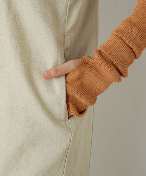 Kastane（カスタネ）の「【サイズ展開あり】ストレッチデニムフリンジジャンスカ（ジャンパースカート・レディース・ブラック/ベージュ・2/1/0）」の17枚目の写真