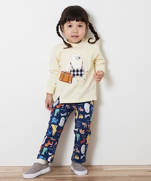 kladskap(クレードスコープ)の「総柄ロング丈レギパン(その他パンツ・キッズ・ネイビー・100cm/120cm/110cm/80cm/90cm)」の1枚目の写真