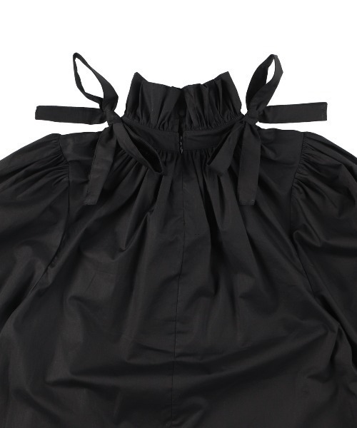 MIRO AMURETTE（ミロアミュレット）の「volume ribbon blouse/ボリュームリボンブラウス（シャツ/ブラウス・レディース・ホワイト/ブラック/ピンク・FREE）」の15枚目の写真