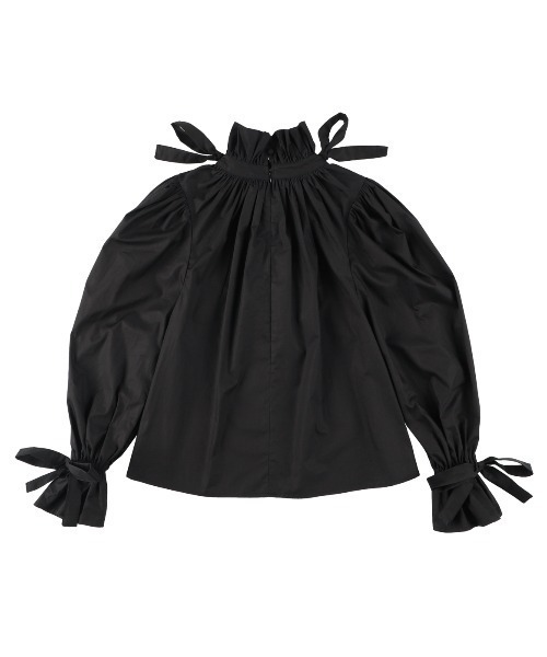 MIRO AMURETTE（ミロアミュレット）の「volume ribbon blouse/ボリュームリボンブラウス（シャツ/ブラウス・レディース・ホワイト/ブラック/ピンク・FREE）」の13枚目の写真