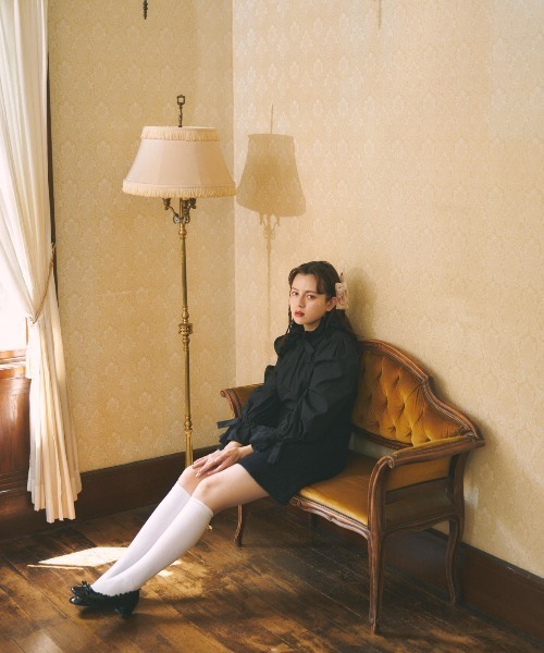 MIRO AMURETTE（ミロアミュレット）の「volume ribbon blouse/ボリュームリボンブラウス（シャツ/ブラウス・レディース・ホワイト/ブラック/ピンク・FREE）」の11枚目の写真