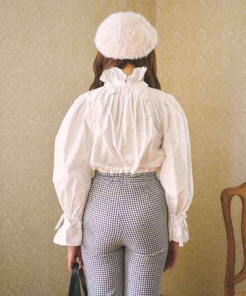 MIRO AMURETTE（ミロアミュレット）の「volume ribbon blouse/ボリュームリボンブラウス（シャツ/ブラウス・レディース・ホワイト/ブラック/ピンク・FREE）」の22枚目の写真