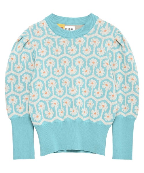 新品　FILL,more フィルモアMASQUERADE KNIT 七分袖ニット FILL,more（フィルモア）の「FILL,more(フィルモア) MASQUERADE