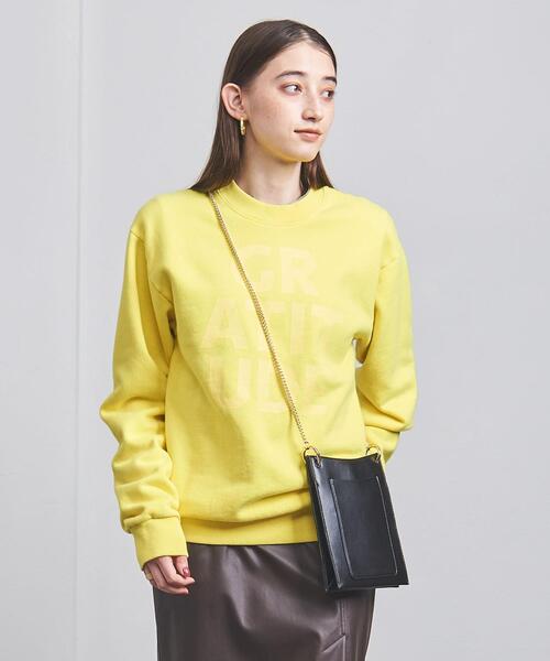 Upcycle（アップサイクル）の「【別注】＜Upcycle＞スウェットプルオーバー（スウェット・レディース・ブラック/イエロー/ナチュラル・XS）」の3枚目の写真