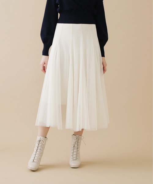 JILL by JILL STUART(ジルバイジルスチュアート)の「チュールボリュームスカート(スカート・レディース・パープル/ホワイト系その他/グレー系その他・FREE)」の2枚目の写真