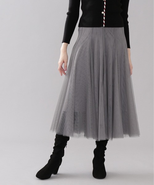 JILL by JILL STUART(ジルバイジルスチュアート)の「チュールボリュームスカート(スカート・レディース・パープル/ホワイト系その他/グレー系その他・FREE)」の1枚目の写真
