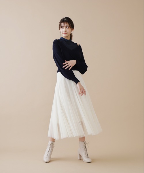 JILL by JILL STUART(ジルバイジルスチュアート)の「チュールボリュームスカート(スカート・レディース・パープル/ホワイト系その他/グレー系その他・FREE)」の11枚目の写真