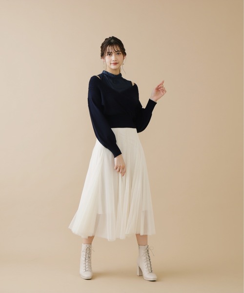 JILL by JILL STUART(ジルバイジルスチュアート)の「チュールボリュームスカート(スカート・レディース・パープル/ホワイト系その他/グレー系その他・FREE)」の10枚目の写真