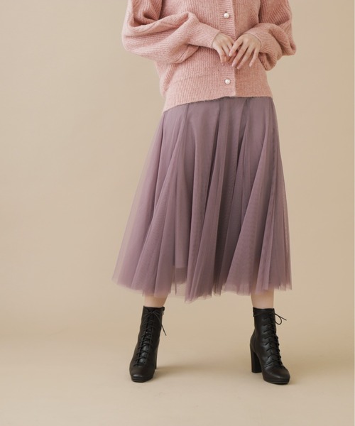 JILL by JILL STUART(ジルバイジルスチュアート)の「チュールボリュームスカート(スカート・レディース・パープル/ホワイト系その他/グレー系その他・FREE)」の7枚目の写真