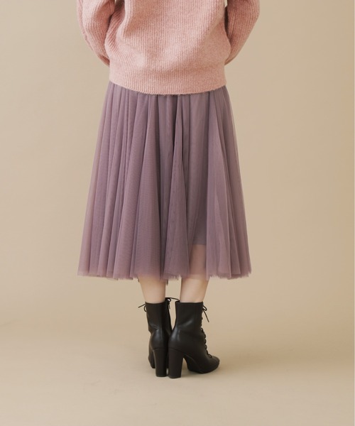 JILL by JILL STUART(ジルバイジルスチュアート)の「チュールボリュームスカート(スカート・レディース・パープル/ホワイト系その他/グレー系その他・FREE)」の6枚目の写真