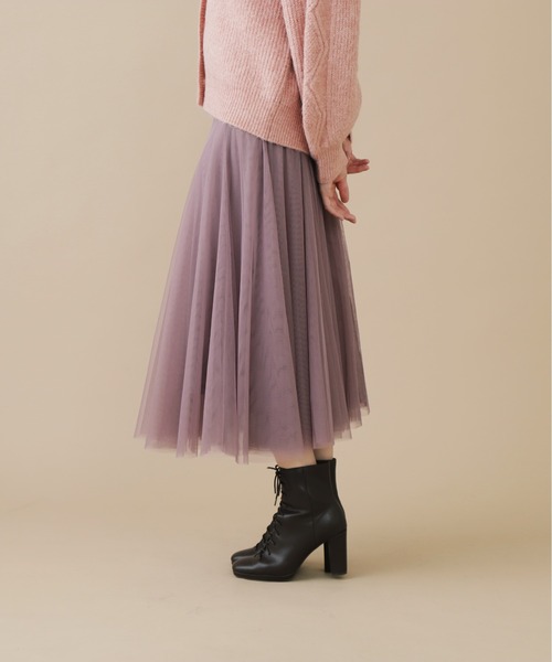 JILL by JILL STUART(ジルバイジルスチュアート)の「チュールボリュームスカート(スカート・レディース・パープル/ホワイト系その他/グレー系その他・FREE)」の5枚目の写真